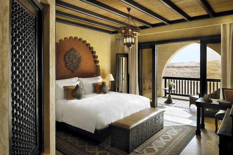 Rooms and villas at the resort draw on architectural inspiration from the region. 
