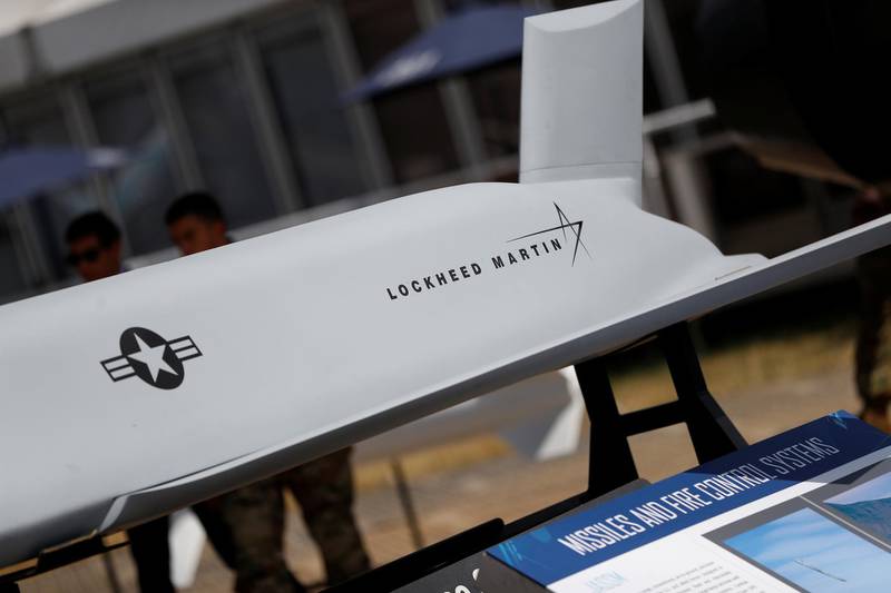 The Lockheed Martin name on a missile casing. Reuters