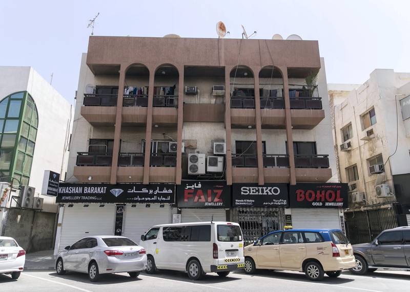 DUBAI, UNITED ARAB EMIRATES. 4 APRIL 2020. Usually a vibrant area, Satwa’s shops have closed temporarily to help UAE’s plan to prevent the spread of the coronavirus.(Photo: Reem Mohammed/The National)Reporter:Section: