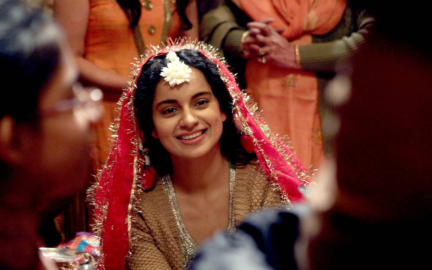 Rani (Kangana Ranaut) is a Delhi girl from a conservative family who is ditched by her fiancÃ© just before her marriage in the movie Queen. Story by Ujala Ali Khan, March 2014. 
CREDIT Courtesy Phantom Productions