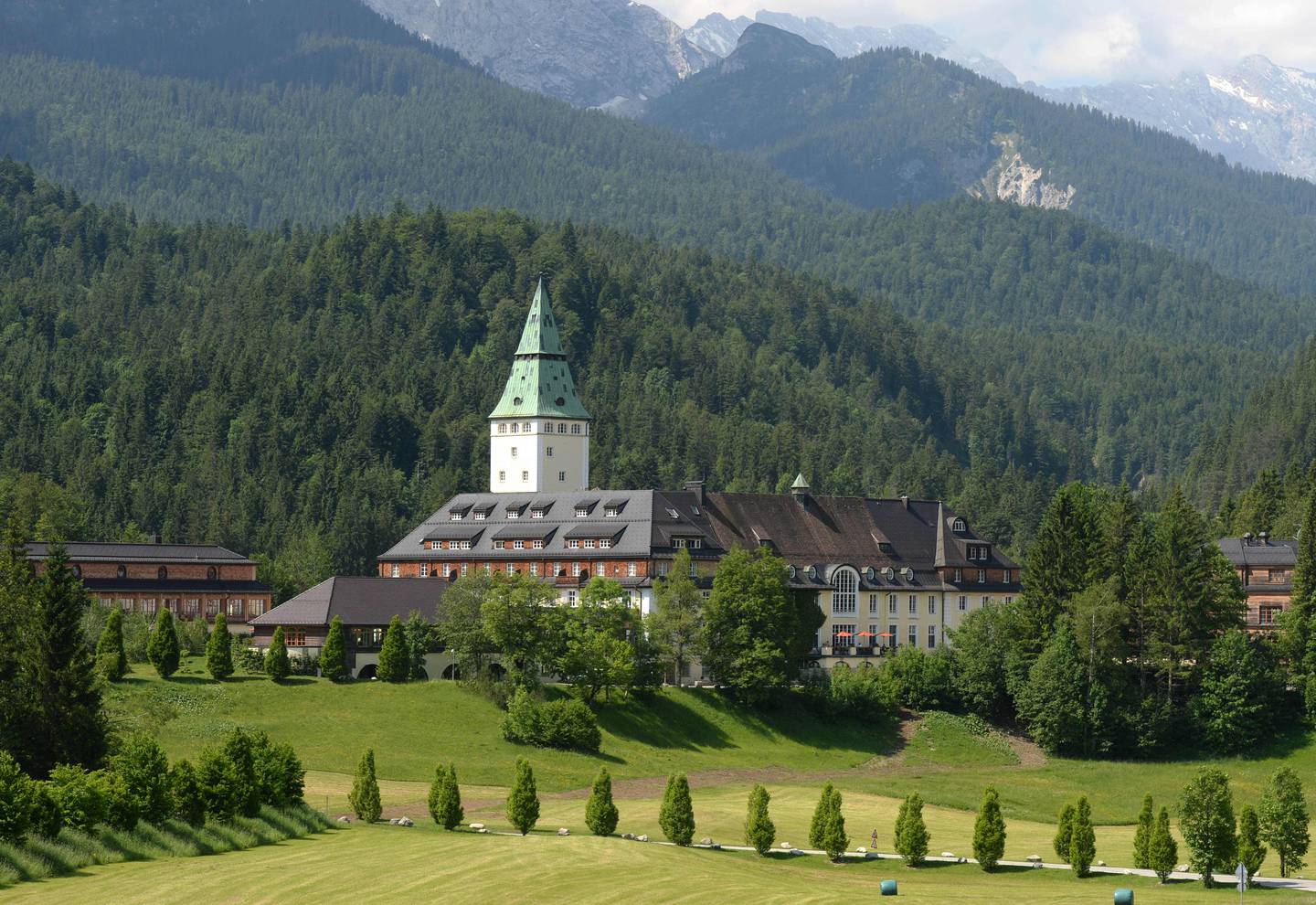 Schloss Elmau in Bavaria, Germany, will host the G7 summit in June. AFP 