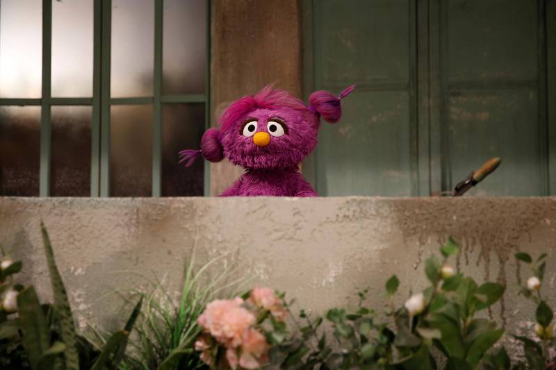 The main puppet of the children's programme 'Ahlan Simsim' is five-year-old Basma. The muppet speaks during an interview with Reuters TV after the filming of a scene on the set of the show in a studio in Amman, Jordan. Reuters