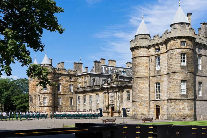 The Palace of Holyroodhouse on Edinburgh’s Royal Mile is the official residence of the British monarchy in Scotland. Photo: Alamy