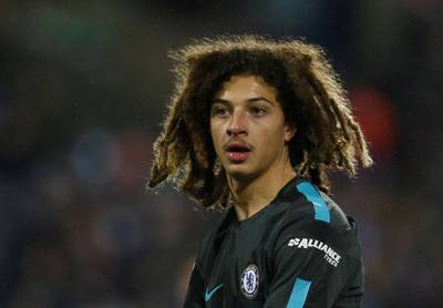 Soccer Football - Premier League - Huddersfield Town vs Chelsea - John Smith’s Stadium, Huddersfield, Britain - December 12, 2017   Chelsea’s Ethan Ampadu                     REUTERS/Andrew Yates    EDITORIAL USE ONLY. No use with unauthorized audio, video, data, fixture lists, club/league logos or "live" services. Online in-match use limited to 75 images, no video emulation. No use in betting, games or single club/league/player publications.  Please contact your account representative for further details.