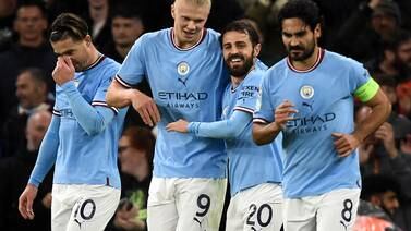 An image that illustrates this article Haaland powers Man City to another Champions League victory