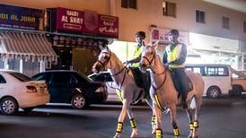 Dubai Police officers on horseback chase trio suspected of burglary