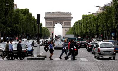 Parisians will be forced to spend a day without a car  on September 27. Simon Dawson / Bloomberg News