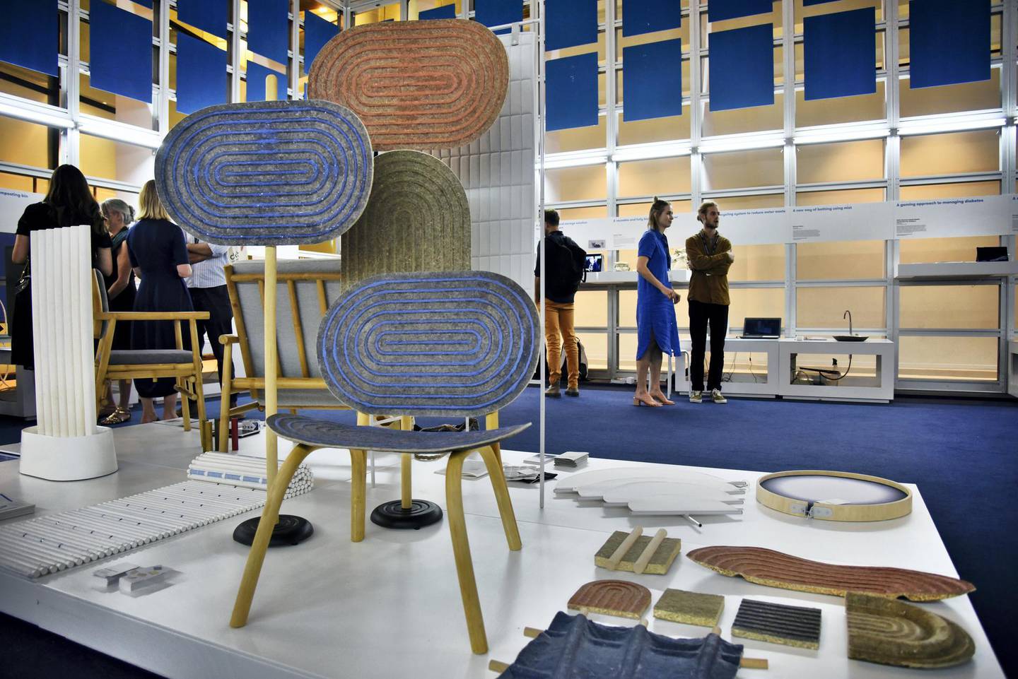 Inventions by graduates from universities around the world at the Global Grad Show during the Dubai Design Week at the Dubai Design District, Dubai, UAE, on Monday, Nov. 11, 2019. (Photos by Shruti Jain - The National)