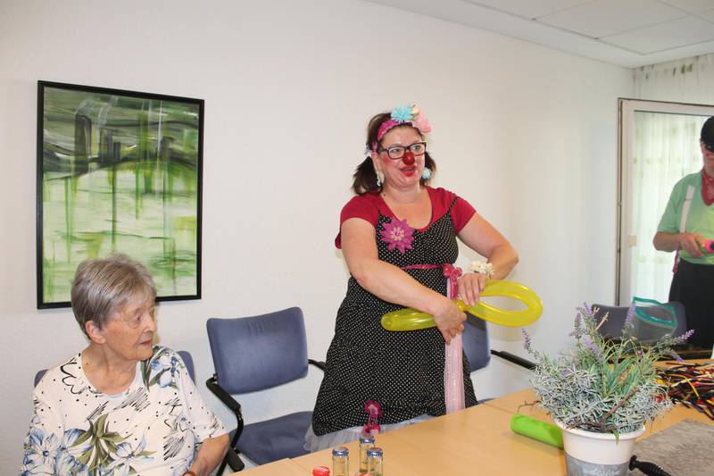 Julia Wille engages her audience with imaginative props. Photo: Priti Salian