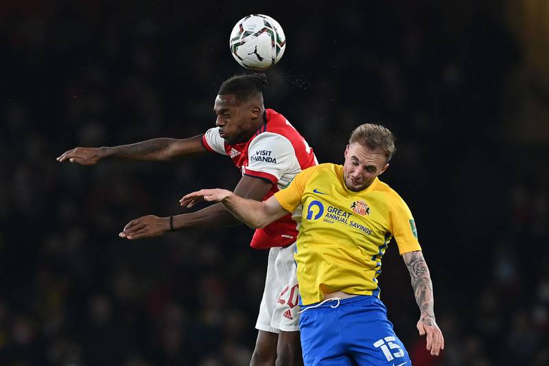 Carl Winchester: 6 - The wing-back provided good width on the right flank, with his surging run to beat the majority of the Arsenal side to whip the ball in being his highlight.
AFP