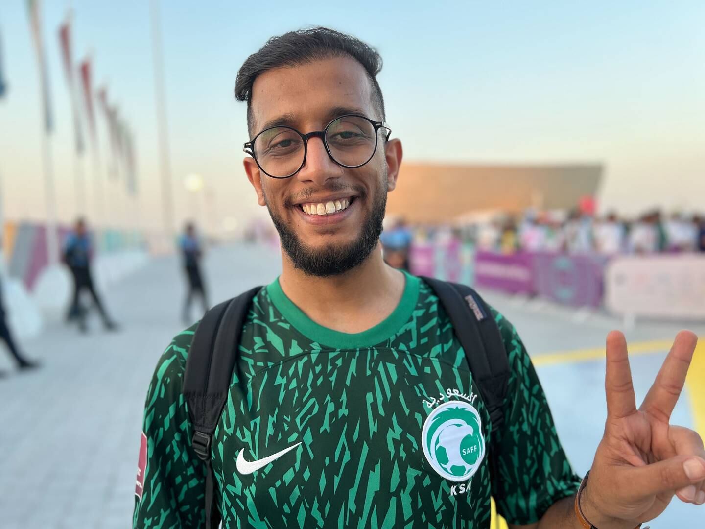 Khaled Mohammed glaubt, dass Saudi-Arabien nach seinem erstaunlichen Erfolg gegen Argentinien das Achtelfinale der Weltmeisterschaft erreichen kann.  Der Nationale