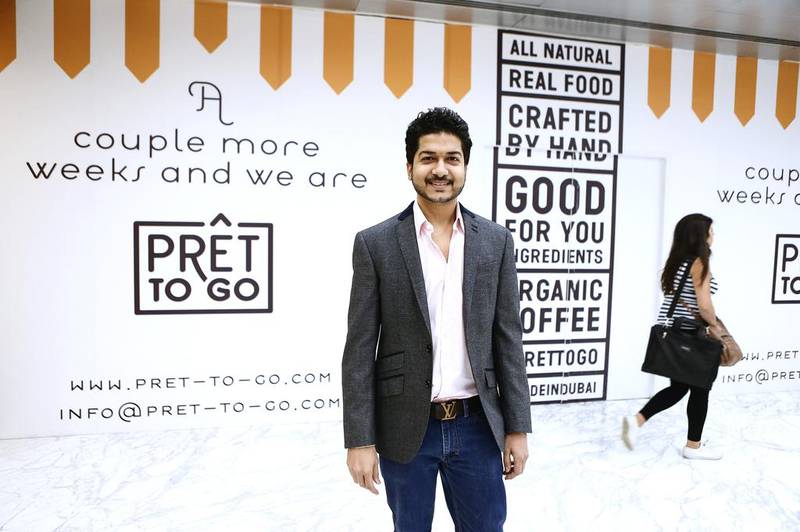 Kunal Lahori, founder and CEO of Pret To Go. Sarah Dea / The National