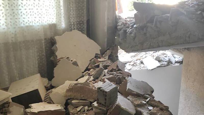 Mohammed Jaafar's family home was badly damaged by the earthquake. Photo: Mohammed Jaafar