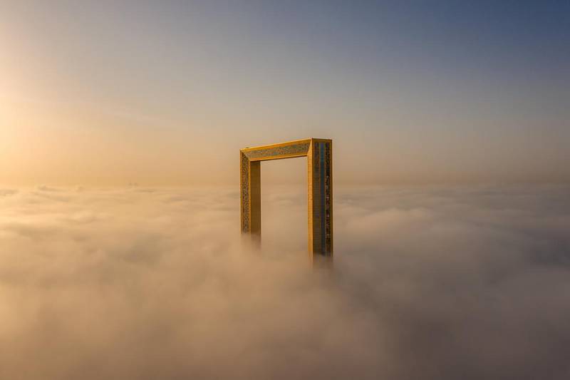 Bachir Moukarzel's winning photo of The Dubai Frame. Courtesy Bachir Moukarzel