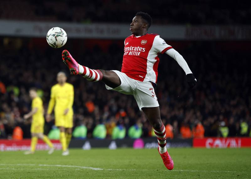 SUBS: Eddie Nketiah - (On for Lacazette 74') 5: The 22-year-old was sent on to inject some energy into the side. He saw too little of the ball to influence matters. Reuters