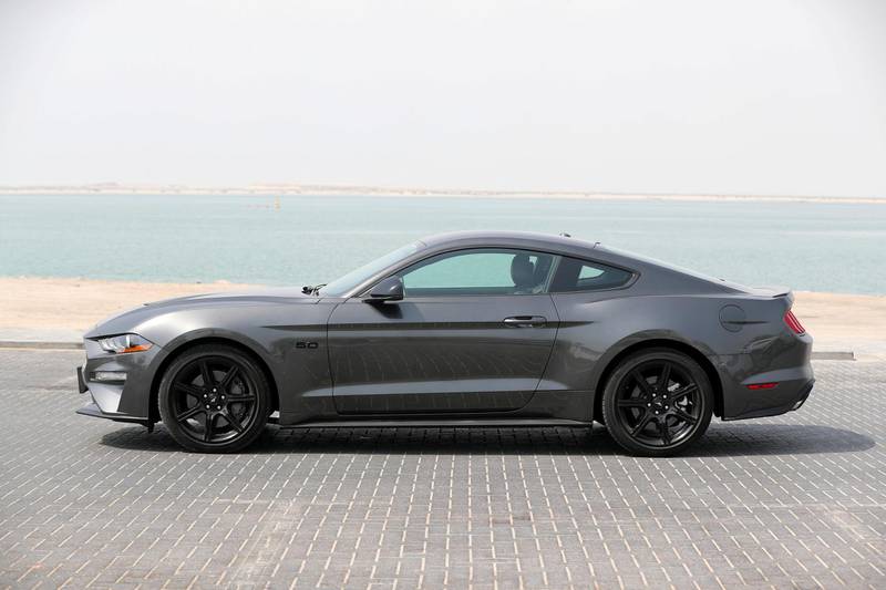 Abu Dhabi, United Arab Emirates - July 10th, 2018: Ford Mustang road test shoot. Tuesday, July 10th, 2018 in Abu Dhabi. Chris Whiteoak / The National