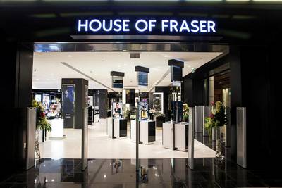 The House of Fraser at World Trade Centre Abu Dhabi has ceased trading. Courtesy House of Fraser