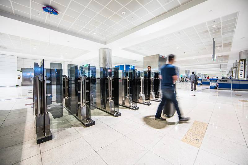 Smart gates at Dubai's T3 are operational again for departing passengers. Courtesy Dubai Airports 
