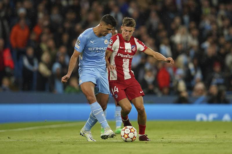 Marcos Llorente - 5, Helped out defensively but struggled to make any sort of attacking impact, which was partly down to impressive play from Ake. Needlessly strayed offside when a few potential openings arrived. Sent a weak shot straight into Ederson’s arms. AP
