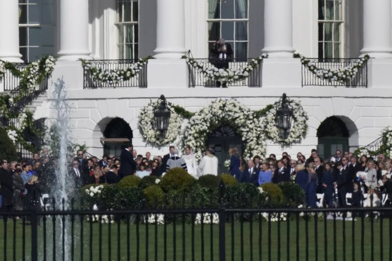 President Joe Biden's granddaughter, Naomi Biden, married her fiance, Peter Neal, on the South Lawn of the White House on Saturday. AP