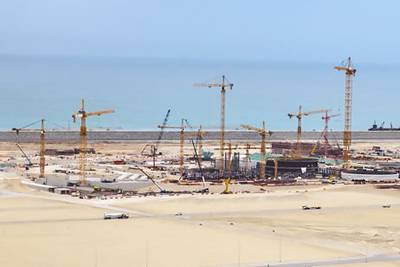 The Emirates Nuclear Energy Corporation selected a Korean consortium in 2013 to build four APR-1400 reactors. Photo: Enec