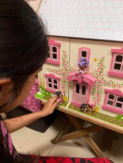 Lavita D’Souza's daughter Liel, 10, and her friends turn to Lol Dolls for plays they write themselves. Courtesy Lavita D’Souza