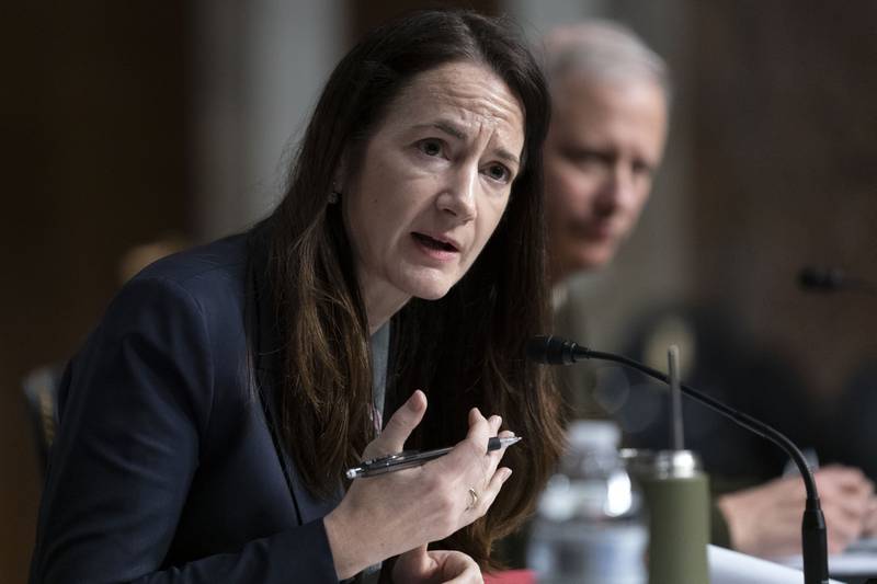 US Director of National Intelligence Avril Haines, at a Senate Armed Services hearing. AP Photo