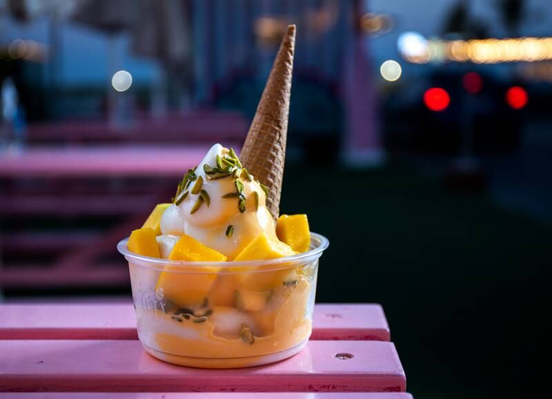It severs many Asian-inspired deserts such as the Mango Tango ice cream.