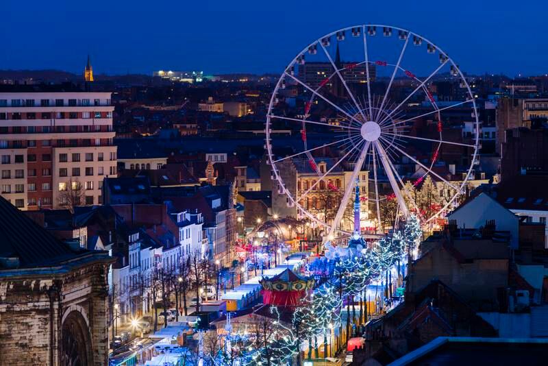 Brussels's Winter Wonders campaign spreads Christmas cheer across the city. Getty Images