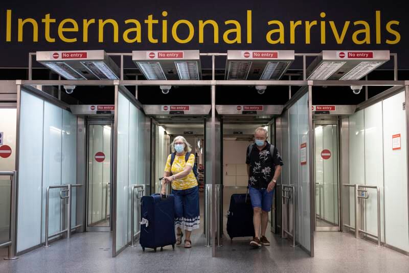 British Transport Secretary Grant Shapps said his first overseas official trip since the Covid-19 pandemic began would be to the UAE in November, as he is expected to visit Expo 2020 Dubai. Getty
