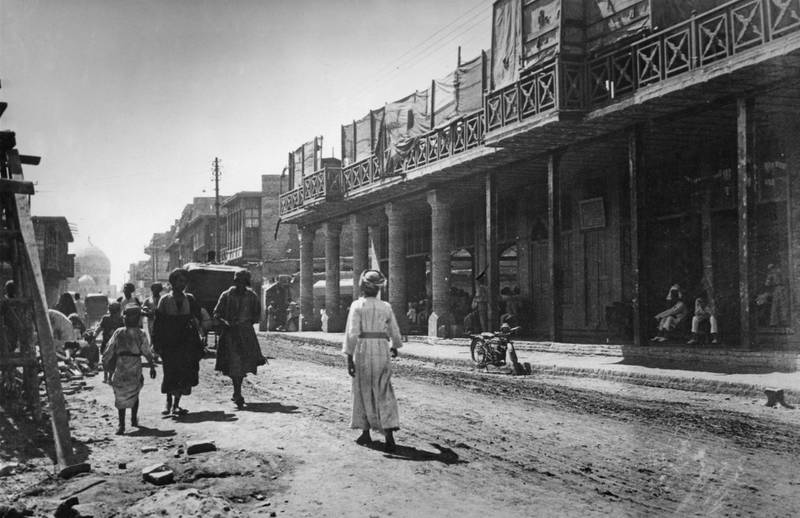 Street scene in Baghdad, Iraq, circa 1940. (Photo by Hulton Archive/Getty Images)