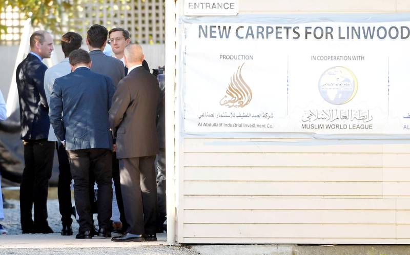 Prince William visits Linwood Mosque. Reuters