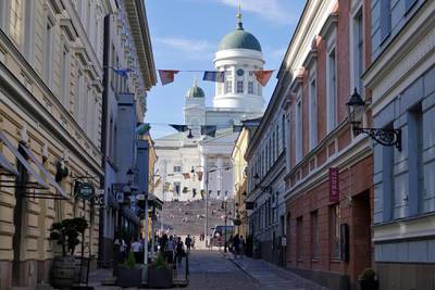 epa06880933 A general view of the cathedral in the historic city centre, Helsinki, Finland, 26 May 2018 (issued 11 July 2018). The Presidents of Russia and the United States, Vladimir Putin and Donald Trump will meet for a bilateral summit on 16 July 2018 in Helsinki.  EPA/MAURITZ ANTIN