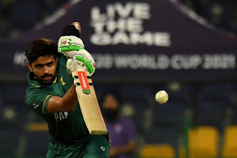 Pakistan's Babar Azam starred in another century opening stand at the T20 World Cup. AFP