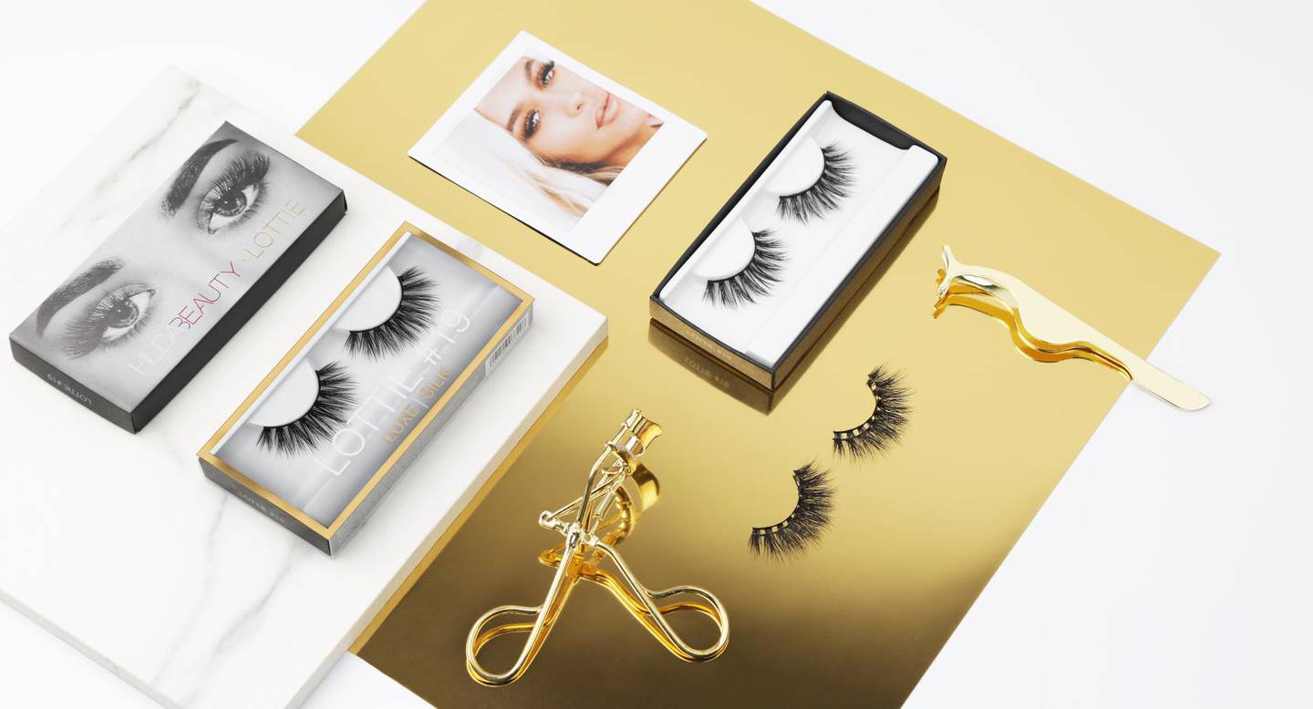 The Lottie x Huda Beauty silk lashes launched on July 30, 2019. Courtesy Huda Beauty 