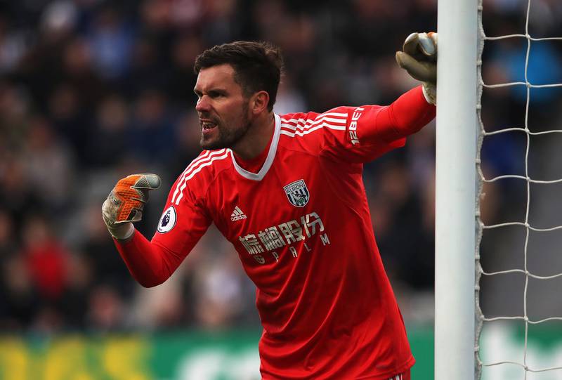 NEWCASTLE UPON TYNE, ENGLAND - APRIL 28: Ben Foster of West Bromwich Albion is seen during the Premier League match between Newcastle United and West Bromwich Albion at St. James Park on April 28, 2018 in Newcastle upon Tyne, England. (Photo by Ian MacNicol/Getty Images)