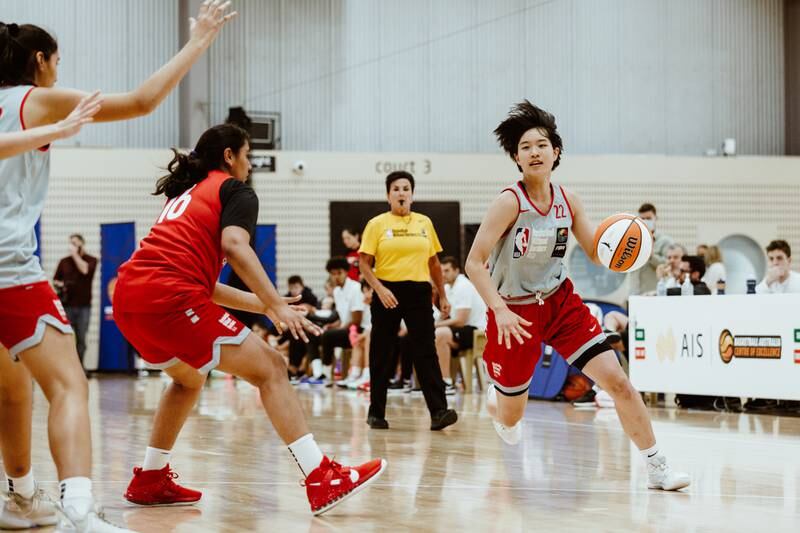 Japan's Honoka Morioka dribbles during a game at a previous Basketball Without Borders Asia event. Photo: NBA