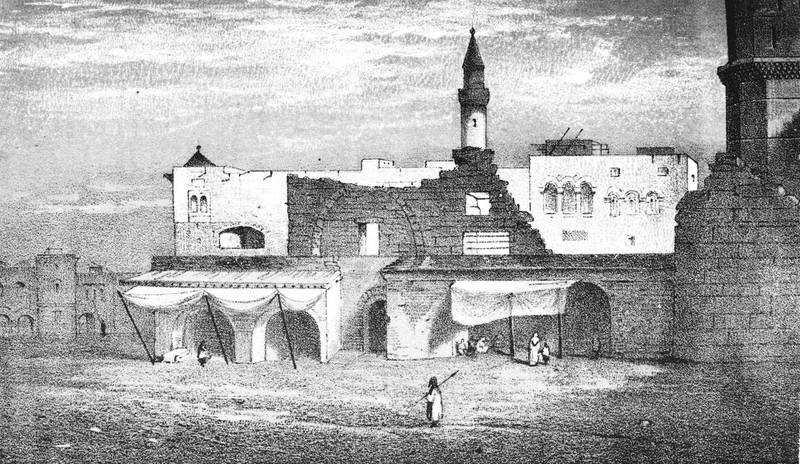 A square in Jeddah, from Burton’s travel book.