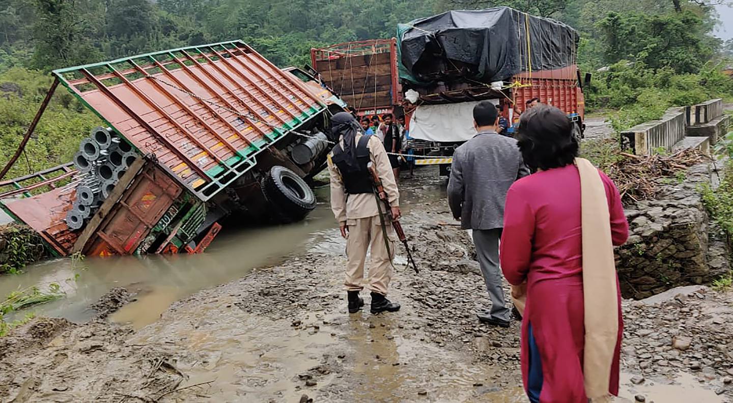 At least eight people have died in floods and mudslides triggered by heavy rains in India’s northeast region, officials said on Tuesday. AP