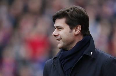 Tottenham Hotspur manager Mauricio Pochettino shown on Saturday before his team’s Premier League match. Andrew Coulrdige / Action Images / Reuters
