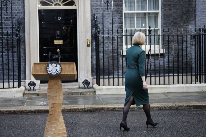 On Tuesday morning, Liz Truss made a farewell speech at Downing Street in London, with her turbulent premiership ending after only seven weeks. EPA