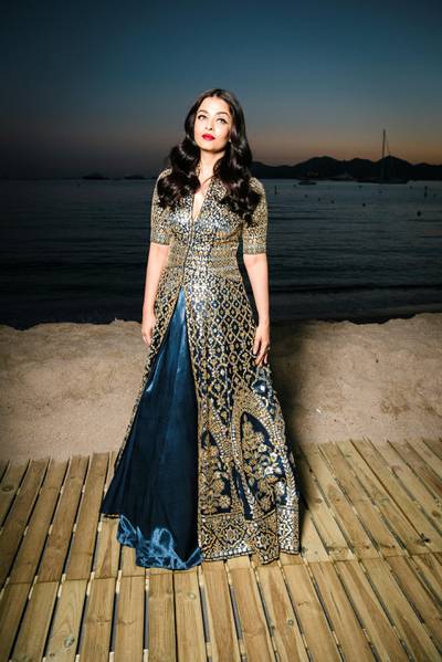 CANNES, FRANCE - MAY 20:  (EDITOR'S NOTE: This image has been digitally altered) Aishwarya Rai is photographed in the L'Oreal Paris Cinema Club during the 70th annual Cannes Film Festival on May 20, 2017 in Cannes, France.  (Photo by Gareth Cattermole/Getty Images for L'Oreal Paris)