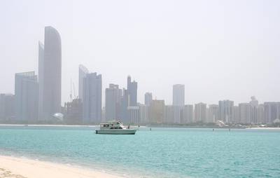 Abu Dhabi, United Arab Emirates, July 23, 2019.  Humid but slightly cooler weather at the Corniche.Victor Besa/The NationalSection:  NAReporter: