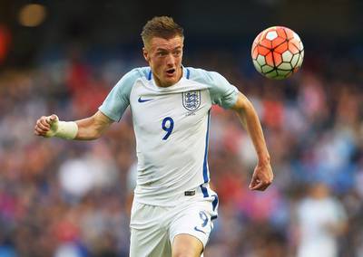 England's Jamie Vardy in action during the international friendly soccer match between England and Turkey in Manchester, Britain, 22 May 2016. England won 2-1. EPA/PETER POWELL