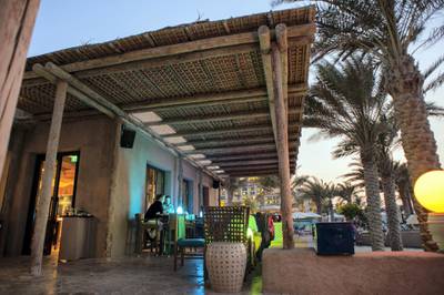 ABU DHABI, UNITED ARAB EMIRATES - 2013/10/26: The Turquoiz Bar at the St. Regis Saadiyat Island in Abu Dhabi. (Photo by Leisa Tyler/LightRocket via Getty Images)