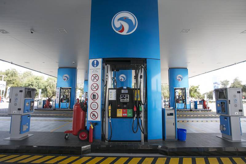 The Adnoc smart self-service station is launched in Abu Dhabi. Mona Al Marzooqi / The National 