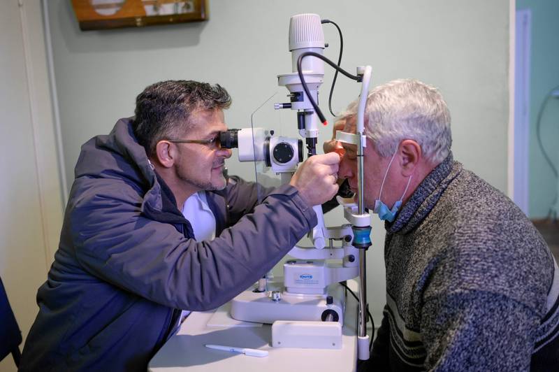 The Syrian ophthalmologist now finds himself in another conflict after Russia invaded Ukraine.