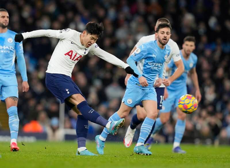 Left midfield: Son Heung-Mmin (Tottenham) – Often Manchester City’s nemesis, the South Korean set up two goals with a couple of high-class crosses in a thriller. EPA