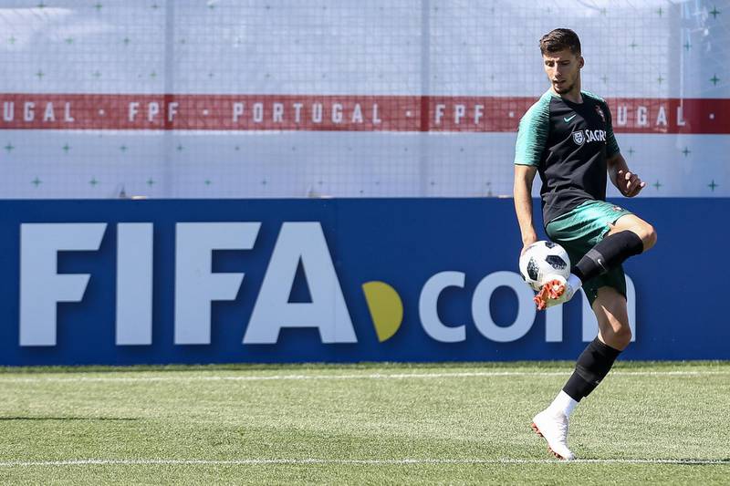 Portugal player Ruben Dias during a training session at the Kratovo training camp in Ramensky, Moscow region, Russia on Friday. Paulo Novais / EPA