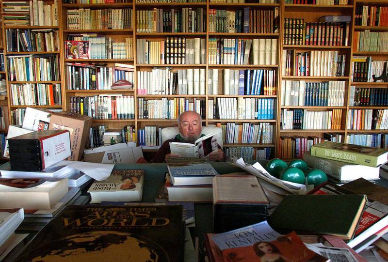 Thomas Keneally in his study at his home in the suburbs of north Sydney. David Gray / Reuters